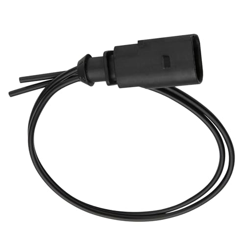 Wjelet 2-Pol Stecker Reparatursatz Kabelbaum 1J0973802, ABS ESP Temperatursensor Ersatzteile, Raddrehzahlsensor mit Kabelbaum, Emperatursensor Ersatzteile kompatibel mit VW Sko-da Se-at A4 A6 A8 Golf