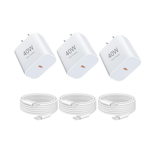 Image of i Phone USB C Fast Charger, 3Pack 40W USB C Wall Charger with 6FT Cable for i Phone 17 /17 Plus /17 Pro /17 Pro Max /16 /16 Plus /16 Pro /16 Pro Max /15 /15 Plus /15 Pro /15 Pro Max
