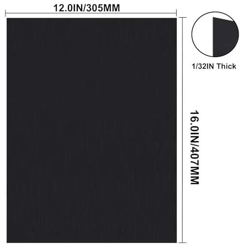 Ckvihav CISKY-BALUM-240727-63 Anodized Aluminum Sheet Metal 12 X 16 X 1/32 Inch Black Anodized Aluminum Metal Plates Engraving Blanks thumb #2