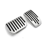 pédale porte voiture avec Pour Tesla Model 3/Y Nouveau Modèle Couvre Pédales aFrein Et D'accélérateur Renforcé Durable Anciens Modèles(Silver)