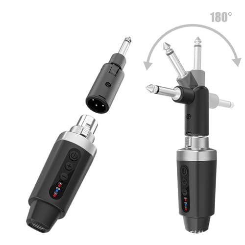 Sistema inalámbrico de micrófono LiebeWH 2.4G: transmisor y receptor XLR para micrófonos dinámicos, consolas de mezcla e instrumentos musicales (1 a 2) miniatura 3