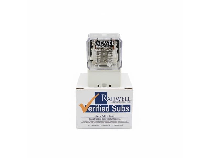 RADWELL Verified Substitute D5PR2T-SUB 13A 2PDT Plug in Relay, Relay