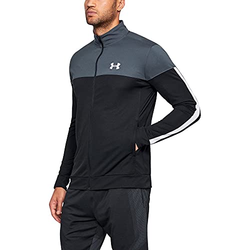 Under Armour Sportstyle Pique Track Jacket, Lightweight and Breathable Men’s Fleece, Comfortable Tight-Fit Running Jacket Men