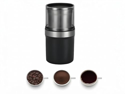 Electric Coffee Grinder Spice Herbal Grinder, with 1 Stainless Steel Blades Removable Stainless Steel Bowl,200W Motor High-efficiency Grinding for Herb,Spices Coffee, Nuts est