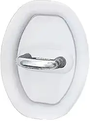 Kit 4 Pcs Amortecedor Fechadura Borracha Protetor Porta Do Carro Batente Anti Impacto Colisão Veicular Universal(Branco)