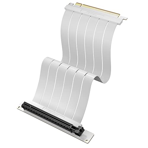 Antec PCI-E 4.0 Riser Cable White RTX4090 RX6950XT Tested PCIe 4.0 x16 High Speed Flexible Card Extension Port 90 Degree Adapter Black 200mm Compatible with RTX4090, RTX4070ti, RTX3090ti, RTX3090 by Antec - Used condition - US$16.46