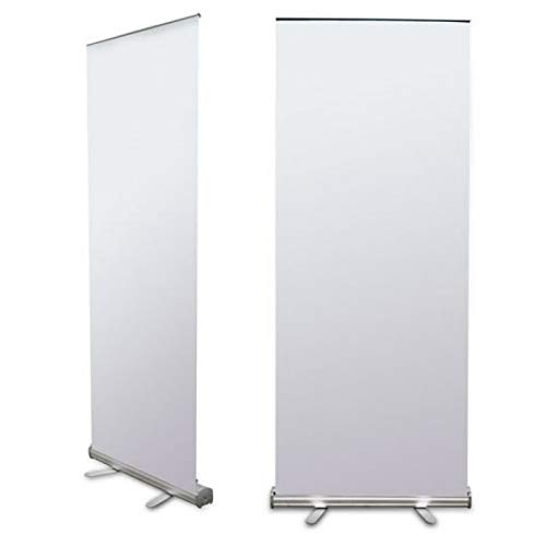 Roll Up WASP 100 x 200 cm senza striscione, senza stampa, in alluminio anodizzato, argento anodizzato, con custodia per il trasporto inclusa