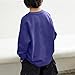 Boys Lightweight Sweatshirt Kids Fall Fashion Crewneck Long Sleeve Sweatshirts Casual Loose Comfy Pullover Blue