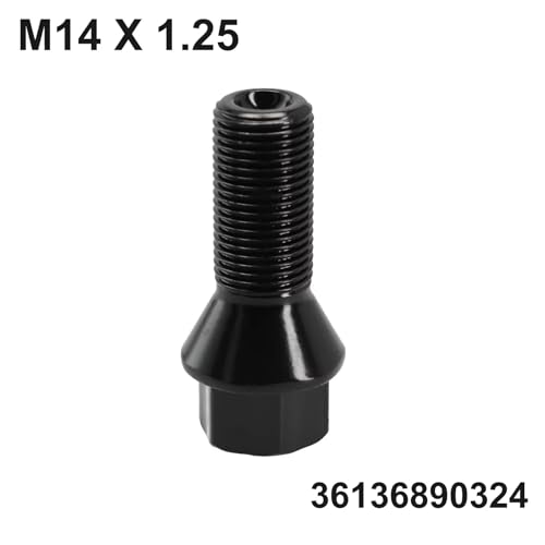Tuerca rueda negra compatible con E70 F20 F30 y pernos de rueda 5