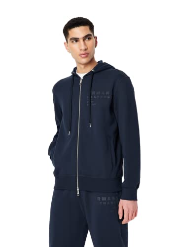 Armani Exchange Men's Organic Cotton Seasonal Essential Casual Zip Up Sweatshirt