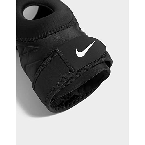 NIKE PRO OPEN KNEE STRAP SLEEVE BLACK/WHITE L
