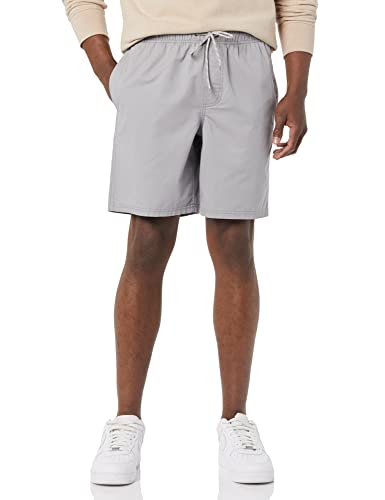 Image of Amazon Essentials Men's 8 inch Inseam Relaxed-Fit Cotton Drawstring Pull-On Walk Shorts, Summer-Weight