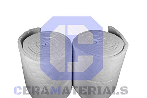 Ceramic Fiber Insulation Blanket 6# 2300F (1"x24"x25') for Wood Stoves, Pizza Ovens, Kilns