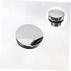 Foot-Pedal Bathtub Drain Stopper with Filter Easy Install Universal Bathroom Tub Drain Replacement Prevents Hair Clogs 2.79X2.79X2.55In