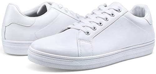 Jousen Men's Fashion Sneakers White Shoes for Men Casual Breathable Shoes4
