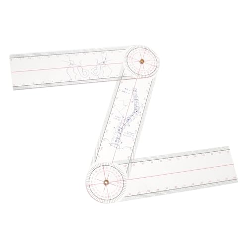 Transportador acrílico de 17 pulgadas para medición de ángulos miniatura 1