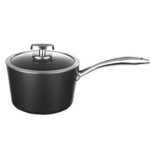 cookware denmark - SCANPAN Pro IQ 3 qt Covered Saucepan - Easy-to-Use Nonstick Cookware - Dishwasher, Metal Utensil & Oven Safe - Made by Hand in Denmark