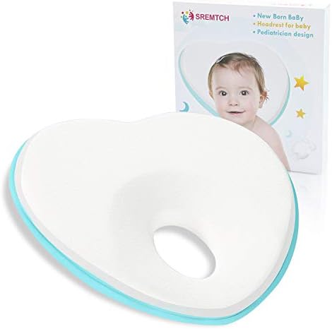 Baby Pillow for Newborn, Baby Head Shaping Pillow for Flat Head Syndrome Prevention, Memory Foam Cushion for Flat Head Syndrome Prevention and Head Support