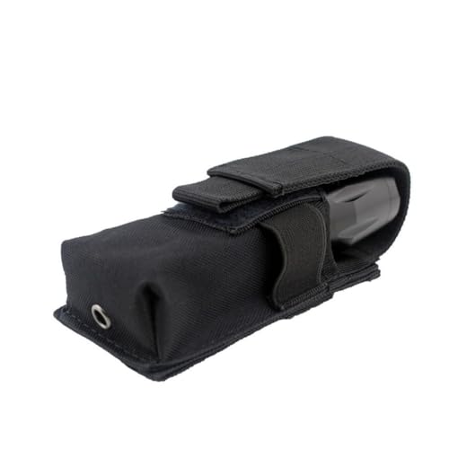 HOUSON Taschenlampe Holster, Taktische Molle Taschenlampenhalter Jagdtaschenlampenhalter Mag Pouch Magazinbeutel Jagd Magazin Tasche für 1911 G1ock 9mm Magazin M5 Taschenlampenhalter Schwarz