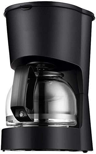 Cafetera eléctrica con función antigoteo, cafetera de goteo de 600 W, compatible con espresso y macchiato, jarra de vidrio resistente a altas