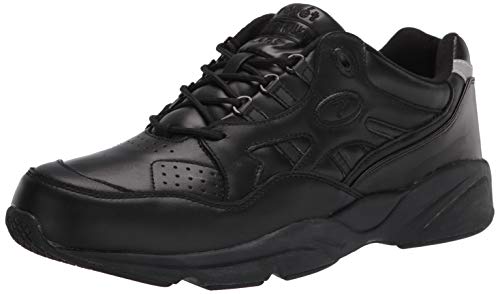 Propét Men's Stark Slip-Resistant Work Shoes, Black, 16 X-Wide US