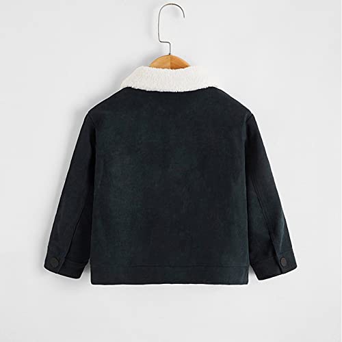 Boys Winter Coats by Long Sleeve Warm Woollen Fleece Coat Jacket Solid Color For Babys Clothes3