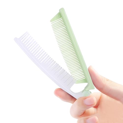 Image of GLUN Foldable Comb, Portable Travel Hair Comb for Detangling, Massage, and Anti-Static Styling Accessories