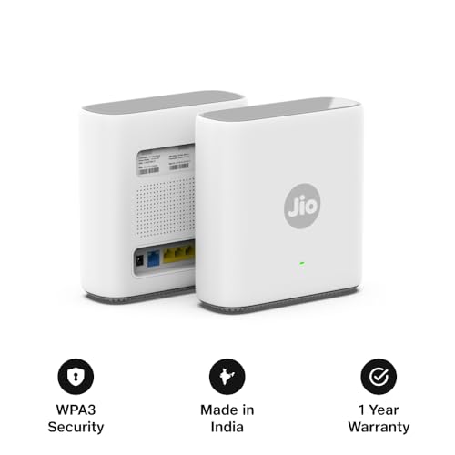 Jio AX6000 Mesh WiFi 6 Device, Works with JioAirFiber Only, Jio True AI Mesh, Dual Band, Up to 6 Gbps Speed, WPA3 Security, Mu-MIMO, OFDMA, Easy... - Image 3