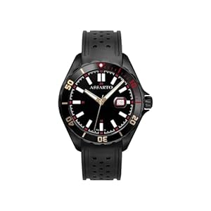 ASSARTO – Herren Uhr Quarzwerk, Seapearl Collection, Gehäuse und Armband aus Edelstahl/Leder, Saphirglas, Wasserdicht: 10 ATM