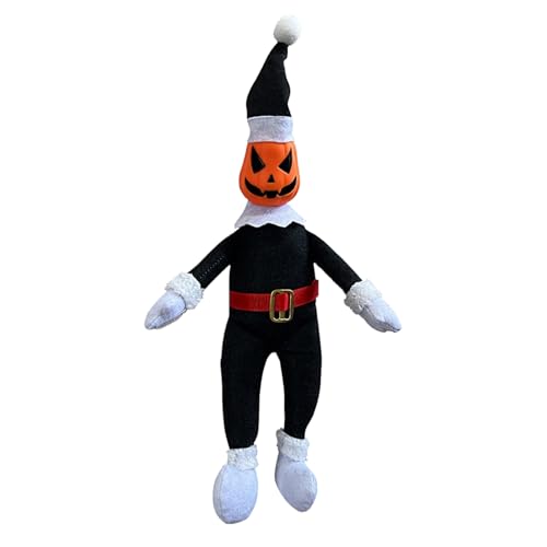 Gupcaqosjw Muñeca de peluche para Halloween, calabaza, payaso, suave cojín decorativo para niñas, cumpleaños, fiesta de Halloween