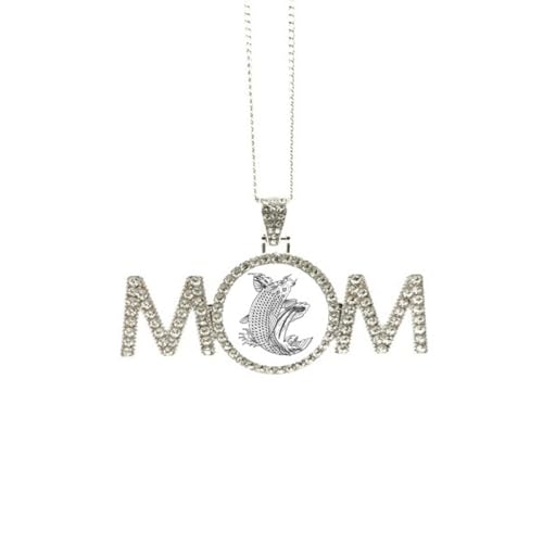 Collier poisson cadeau fête des mères pendentif message chance maman