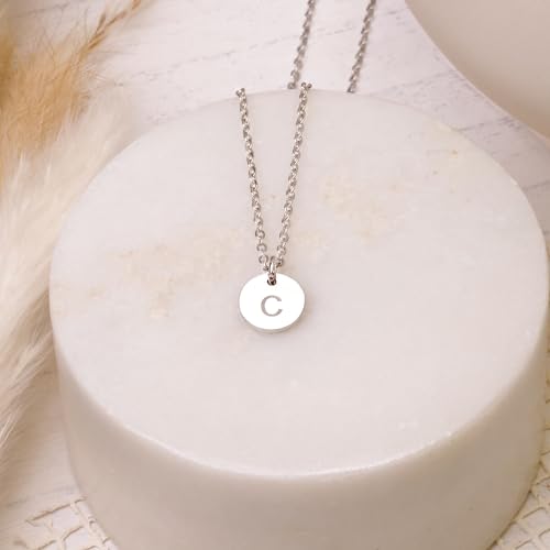 Initial Necklace for Mothers Women 1-5 Pendants Personalized Necklace with Kids Initials, Push Presents for New Mom Custom Multiple Letter Family Jewelry Grandma Grandchildren Mother\'s Day Gift - Thumbnail 5