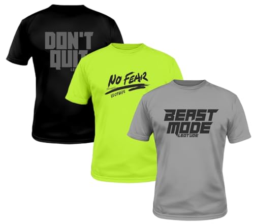 Image of LEOTUDE Regular Fit Half Sleeve Round Neck Tshirt for Men Combo (Pack of 3)