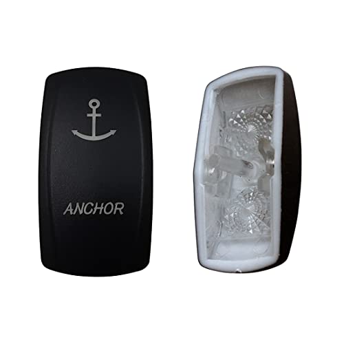 Image of Laser Etched Backlit Switch Cover Cap for Car Boat Dashboard Rocker Switch
