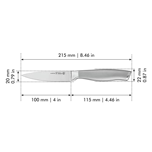 HENCKELS Modernist 4-inch Paring Knife, Razor-Sharp German Engineered Informed by 100+ Years of Mastery, Gray