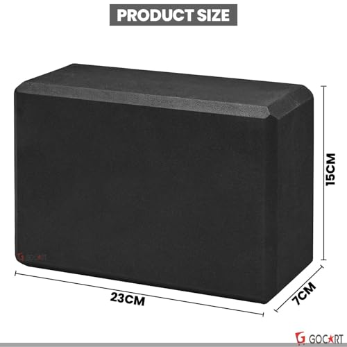 Image of GOCART WITH G LOGO Yoga Brick Fitness Brick Stretching Exercise Home Gym Sports Fitness Workout Pilates Brick