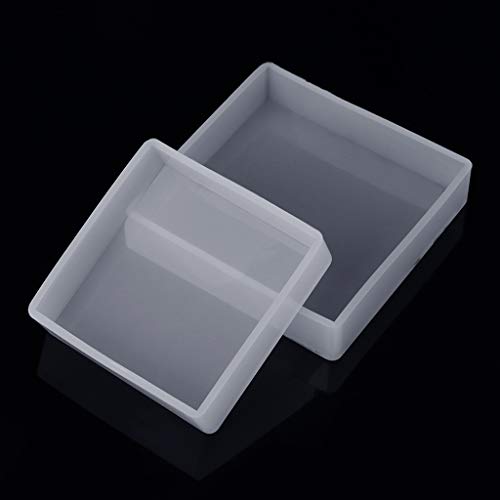 Baiyao Moule carré pour résine, moule en silicone, moule à bijoux DIY moule en résine pour la décoration artisanale de bijoux - Image 4