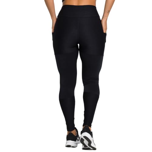 Calça Penelope Legging Com Bolsos Laterais e Cintura Alta Moda Fitness Feminina Academia (BR, Alfa,