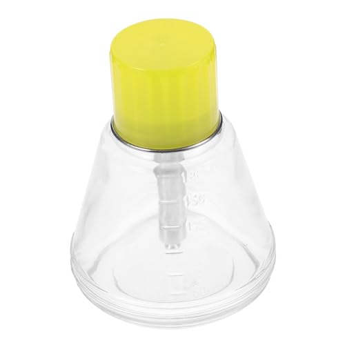 Veemoon Bouteille Verre Transparente avec Pompe Pressable Flacon Vide Résistant Corrosion Distributeur Pratique pour Dissolvant Vernis à Ongles et