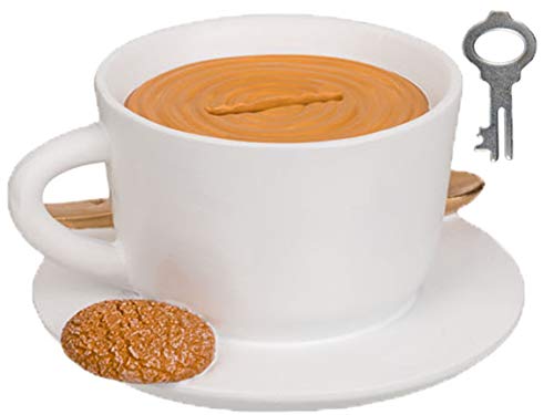 Bada Bing Tirelire tasse à café - Environ H 7 cm x D 13 cm - Attire le regard original sur un comptoir - Café ou bar à café - Cadeau de pendaison de crémaillère pour les amateurs de café 35