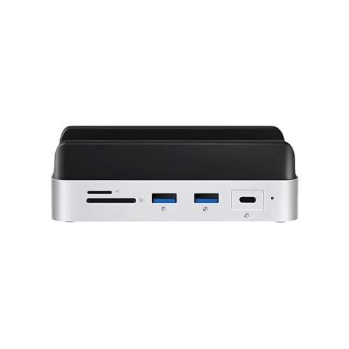 CAZSTYK Soporte base avanzado con almacenamiento de unidad de 8 TB, pantalla 4K, transferencia de datos rápida y base de discos duros de potencia PD100W