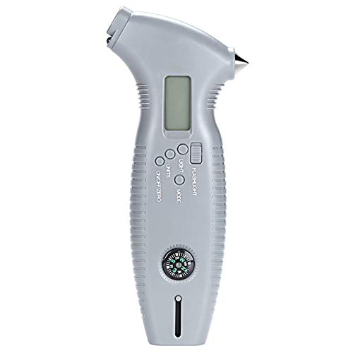 CAIDU Tire Pressure Gauges, 8-in-1 LCD Tire Tread Depth Gauge Multi Functional Tool or Cars Truck Motorcycles Bicycle Digital Tire Pressure Gauge to Driving Safety