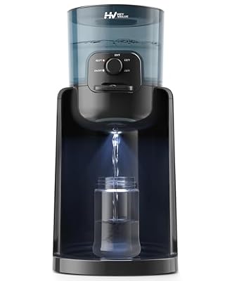 Water Warmer, HEYVALUE Baby Bottle Warmer, Formula Maker with Night Light, 4 Temperature Control & 72H Keep Warm, Detachable Tank, Instantly Dispenses Warm Water, Feed Baby More Easier and Healthier