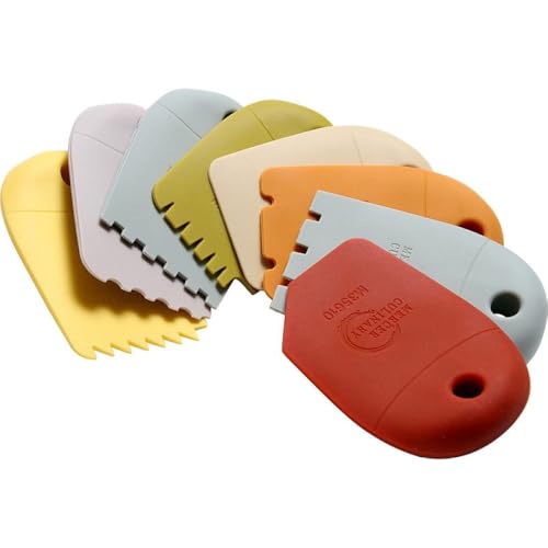 Image of Mercer Culinary Silicone 8 Piece Plating Wedge Set, Multicolor