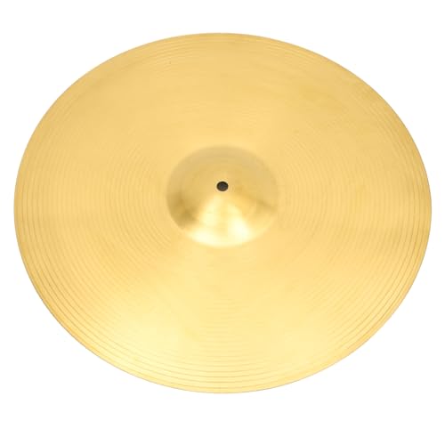 Abaodam 18 Practice Jazz Drum Cymbal Set Crash for Drum Kit Alloy Yellow Brass