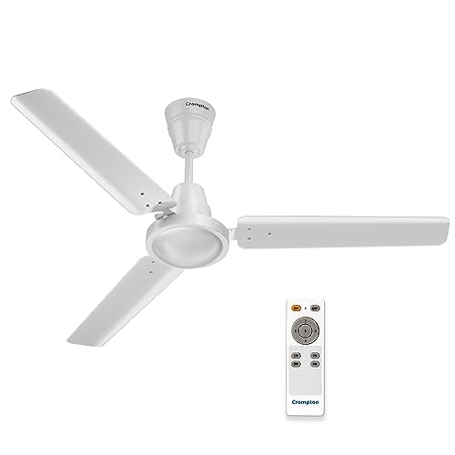 Image of Crompton Gracee 5-L Instant Water Heater (Geyser) & Crompton Energion HS 1200 mm BLDC Ceiling Fan with Remote Energy Efficient 5 Star Rated High Speed (Opal White)