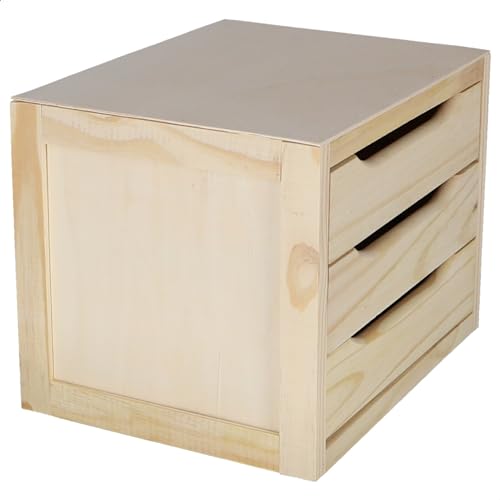 Cajonera de pino multicolor para solucionar la falta de espacio en mesas 8