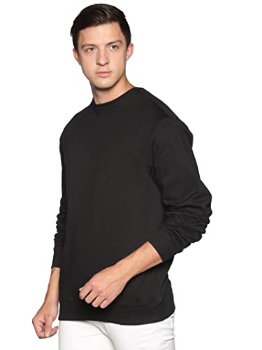 Sweatshirt for Men’s 100% Cotton Crewneck Long Sleeve Heavyweight Regular Fit Pullover Warm Plain Top2