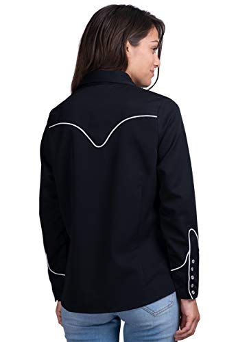 Benny's Womens Black Dress Western Shirt2