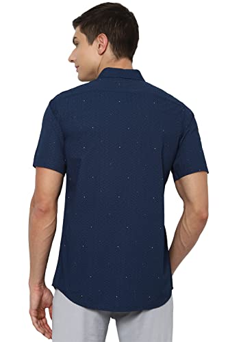 Image of Allen Solly Printed Cotton Regular Fit Casual Shirt for Men's
